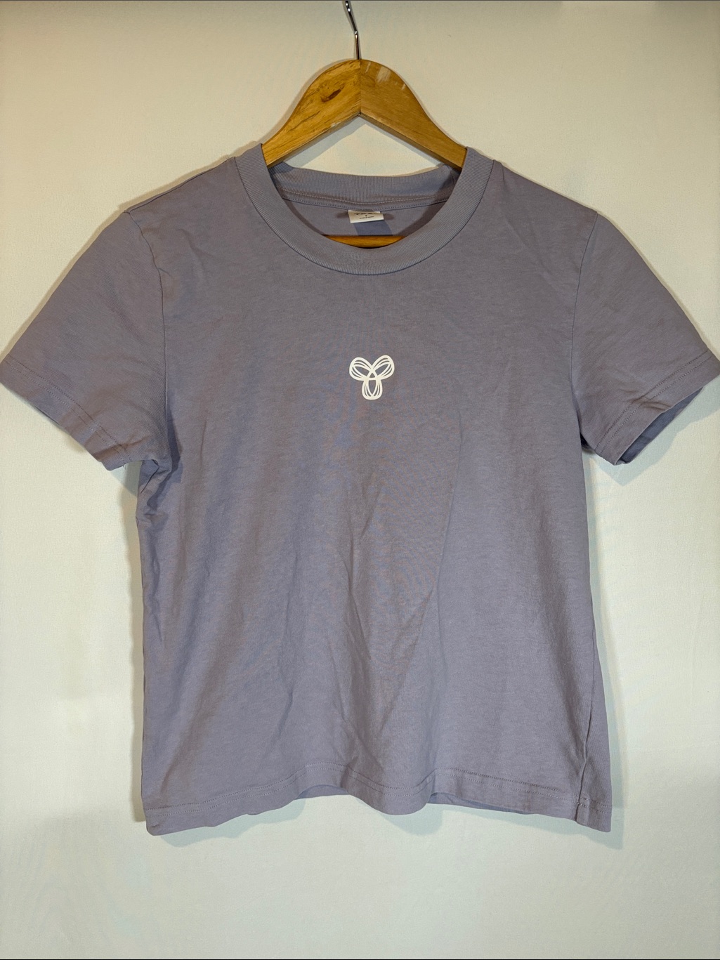 Tna Light Lavender Short Sleeve Crewneck Tee With White Logo